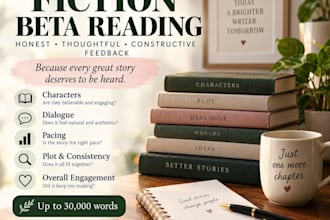 beta read your fiction manuscript and provide detailed feedback