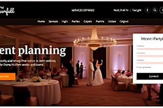 design wix event planner party venue ticket booking event landing website