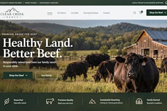 build squarespace cattle ranch website beef farm website grass fed rancher site