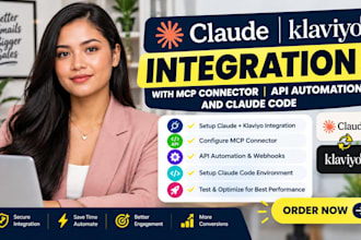 setup claude klaviyo integration with mcp connector API automation claude code