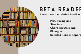 be your insightful beta reader and manuscript critique