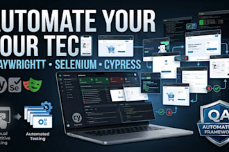 develop a playwright selenium and cypress test automation framework