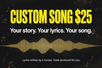 write custom song lyrics and produce your song