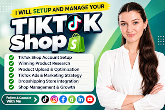 setup tiktok shop,tiktok shopify,tiktok dropshipping store