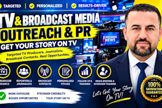 premium TV broadcast media outreach journalists producers brand PR pitching news