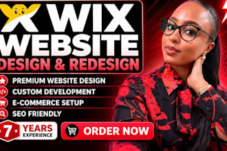 design modern wix website, redesign wix studio website and wix ecommerce store