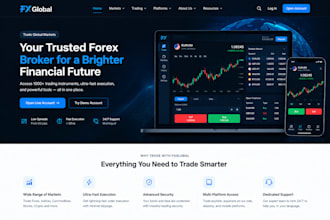 build forex broker website, trading platform, CRM, trading app
