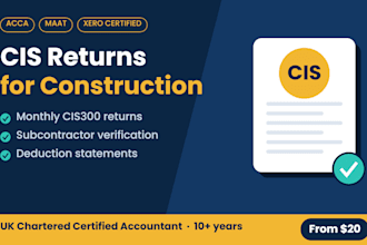 file your UK cis returns and verify subcontractors