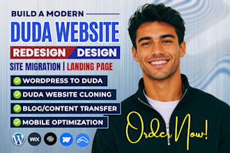 build duda website design, redesign duda website duda landing page duda SEO