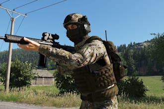 create custom vehicles and military props, server setup for arma reforger