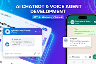 build a custom ai chatbot or voice agent for your website or whatsapp