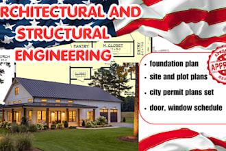 architectural and structural engineering design construction plans