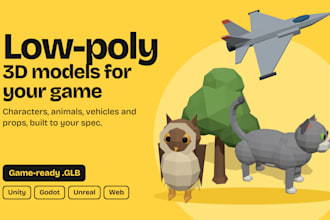 make lowpoly 3d models for games