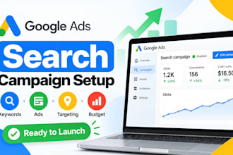 set up a google ads search campaign for your business
