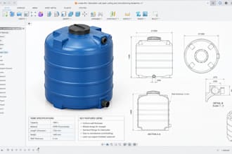 create dfm, fabrication cad, laser cutting and manufacturing blueprints