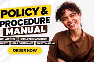write detailed hr policy manual hr form employee handbook and operating manual