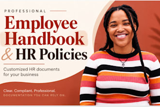 write detailed hr poiicy manual hr form employee handbook and operating manual