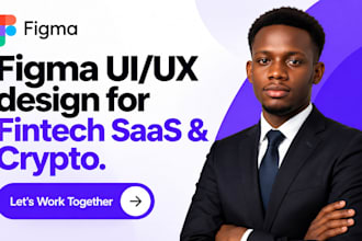 design figma ui ux for fintech or saas dashboard, crypto web app