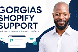 set up gorgias shopify workflows for returns refunds and delivery