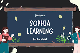 faciitate sophia learning, straighterline, purdue global ,study com