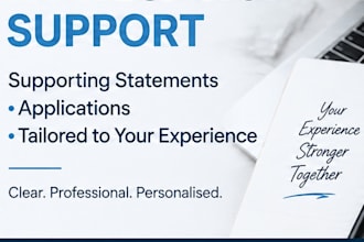 help you write a UK job application and supporting statement