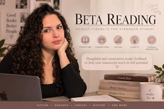 beta read your medical, academic or fiction manuscript