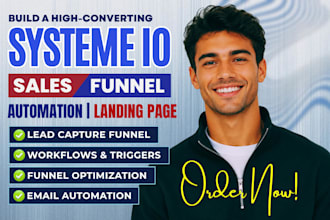 setup systeme io sales funnel systeme io automation systeme io landing page