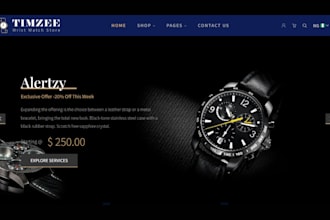 design jewelry website wristwatch store fashion store smartwatch website