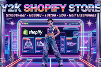 tattoo studio store y2k streetwear website y2k shopify store spa hair extension