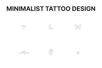 design custom minimalist tattoo and flash tattoo design