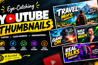 design eye catching youtube thumbnails