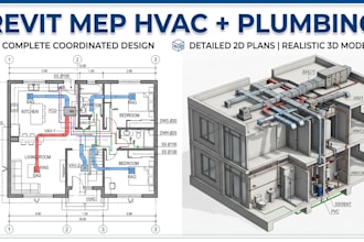 create revit mep hvac plumbing and mechanical drawings