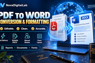 convert PDF to editable word and fix document formatting
