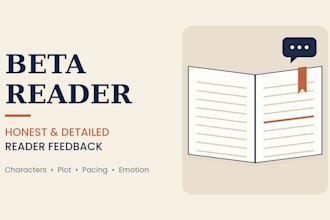 beta read your story and give honest reader feedback