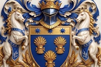 design heraldically accurate custom coat of arms