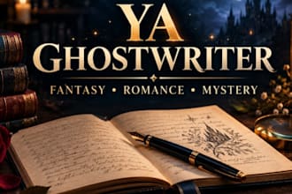ghost write your ya fantasy romance and mystery stories