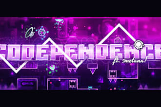 create a geometry dash thumbnail for you