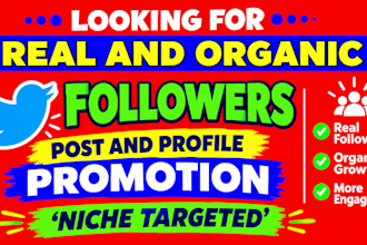 grow twitter x followers and posts engagements with targeted x promotion