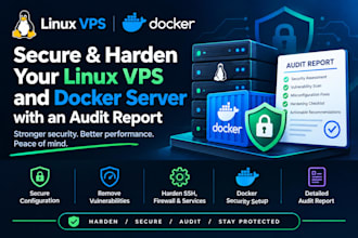 secure and harden your linux vps and docker server with an audit report