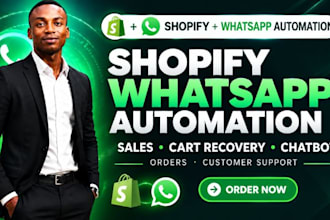 setup shopify whatsapp sales automation cart recovery chatbot customer support