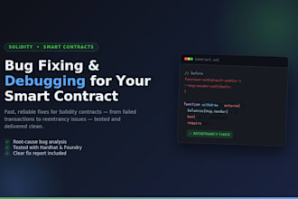 fix bugs and debug your solidity smart contract