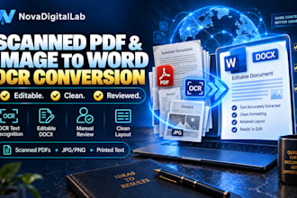 convert scanned PDF and images to editable word