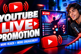 promote your live stream and to targeted audiences