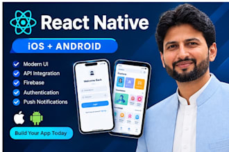 develop a react native app for ios and android