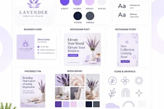 design a minimalist canva brand kit, brand board, brand book , visual identity