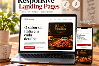 build a responsive landing page or small business website