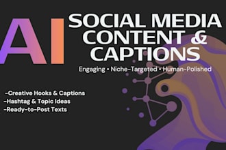 create engaging social media posts and captions using ai