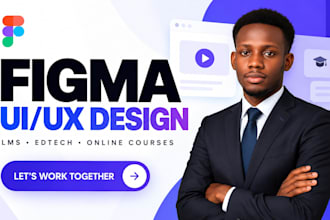 design figma ui ux for lms platform edtech online course membership dashboard