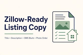 write a zillow ready real estate listing