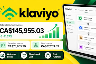 set up klaviyo ecommerce email flows and automation